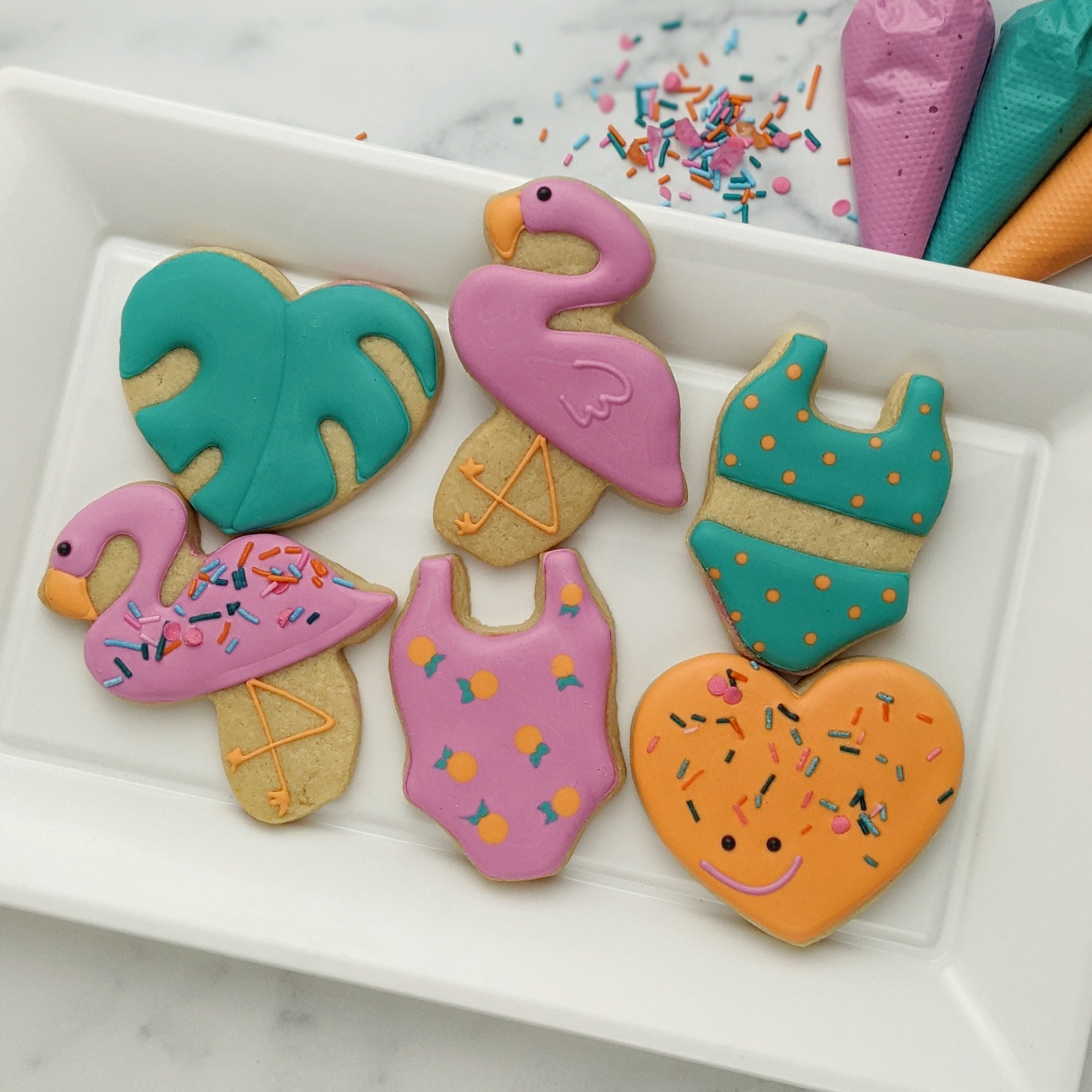 Flamingos Cookie Decorating Kit