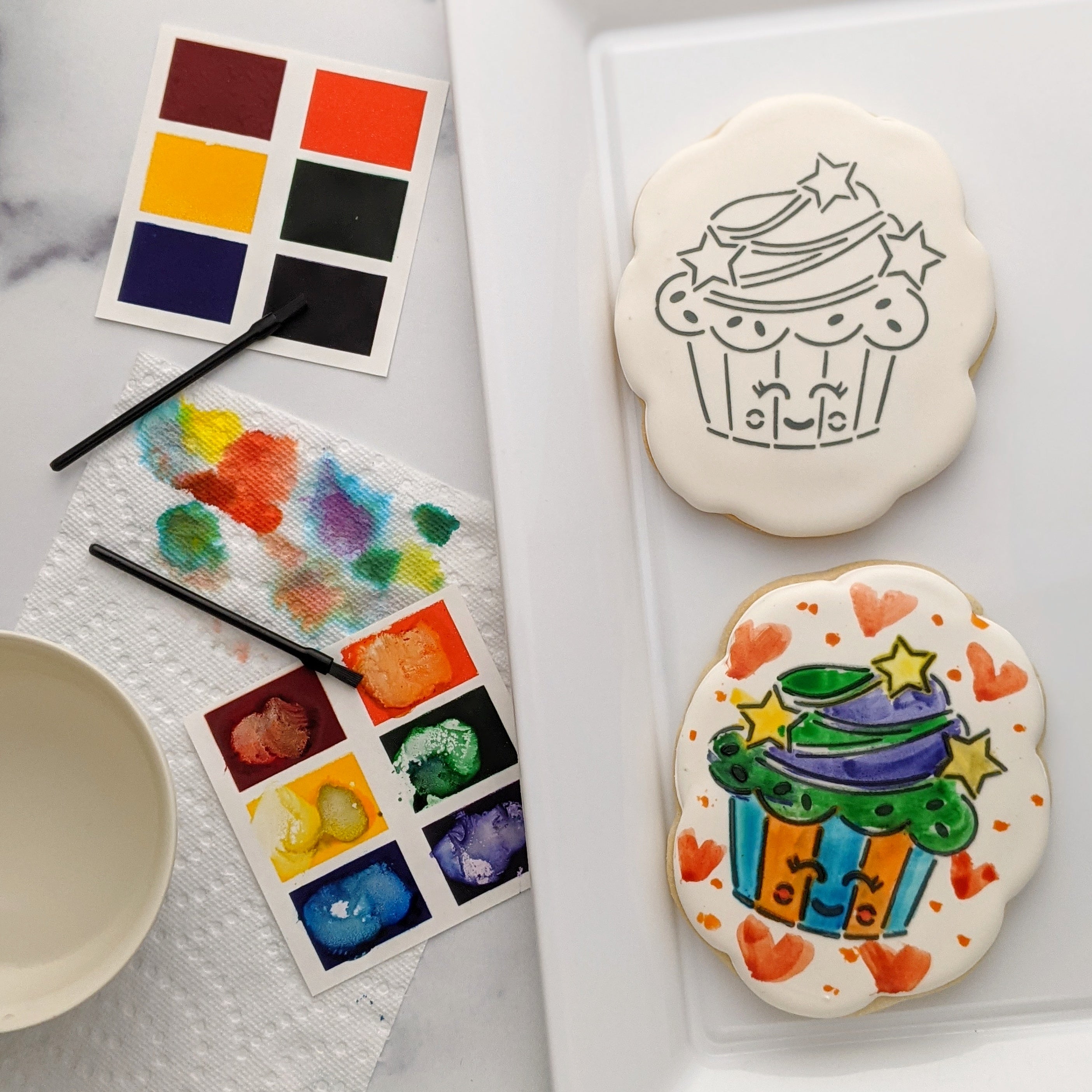 Cupcake Paint Your Own Sugar Cookie Kit