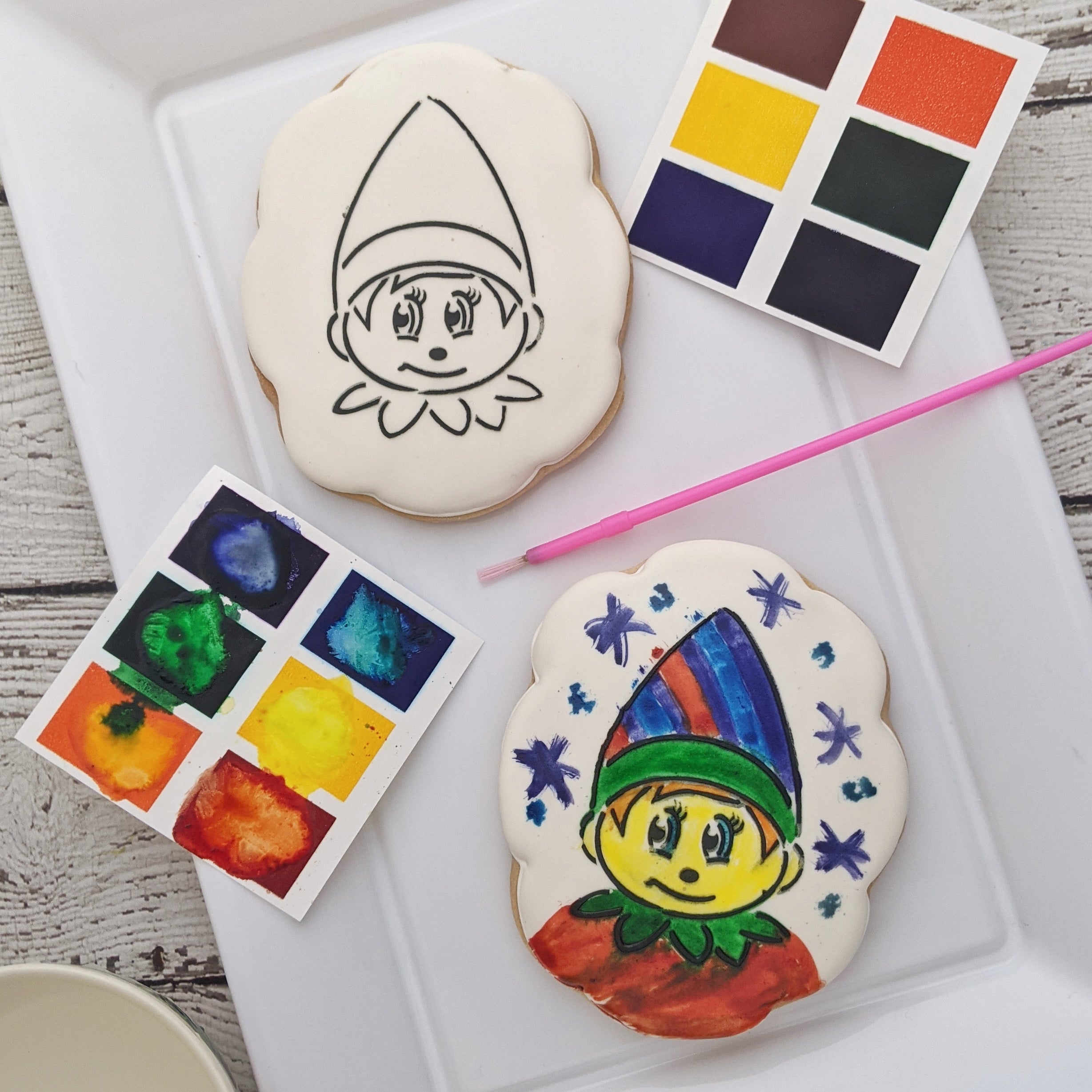 Elf paint your own sugar cookie Kit