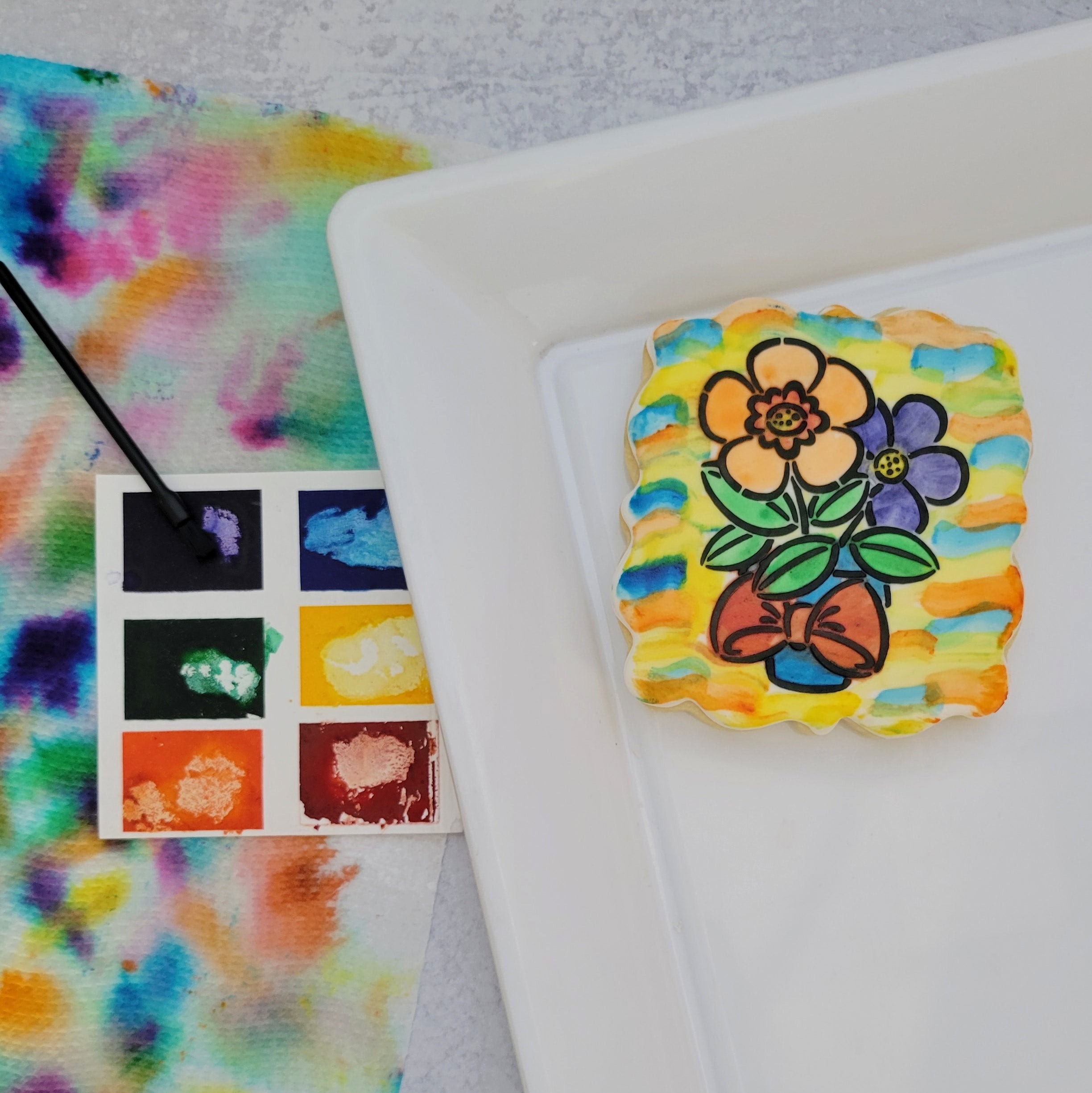 Flower Paint Your Own Cookie Kit