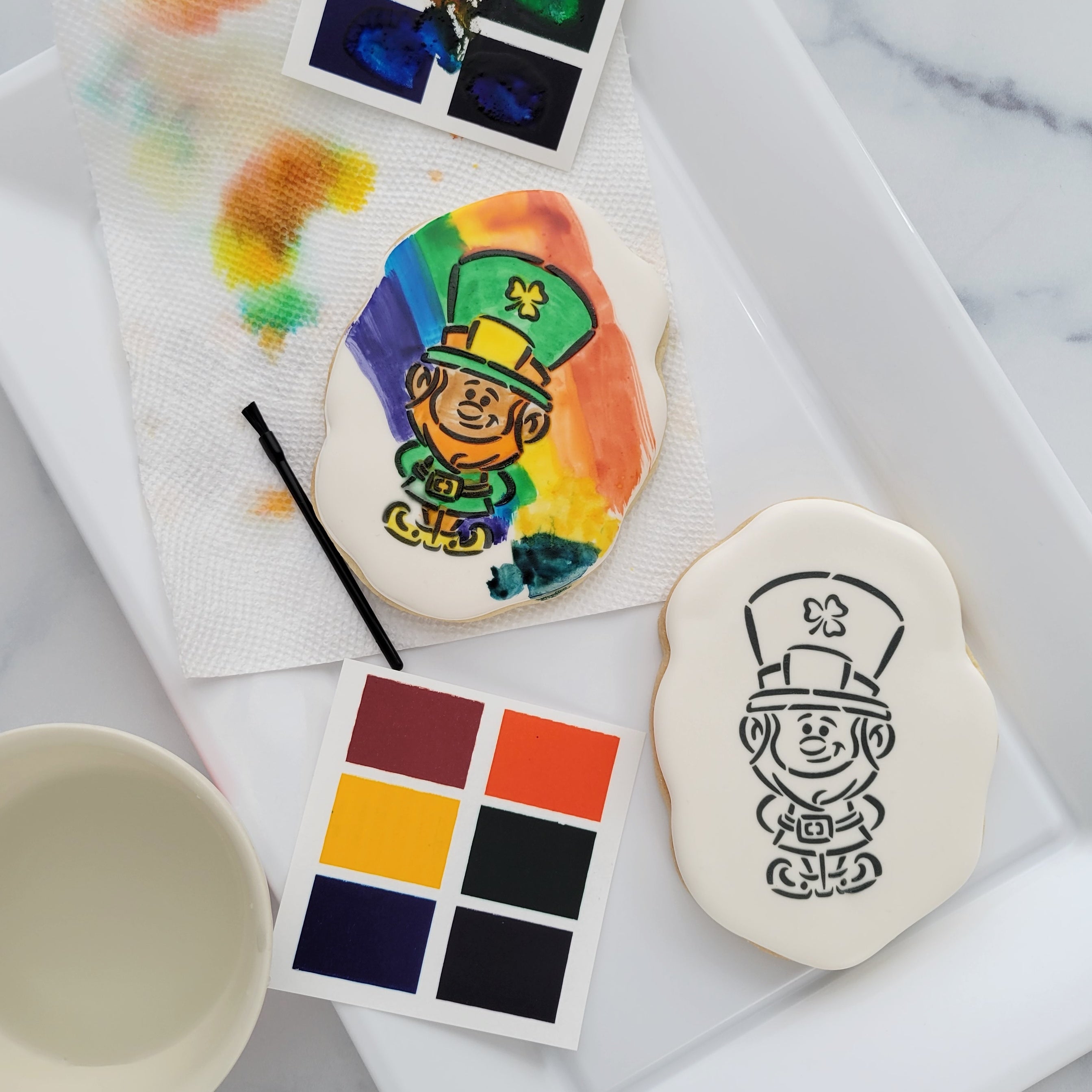 Leprechaun paint your own cookie Kit