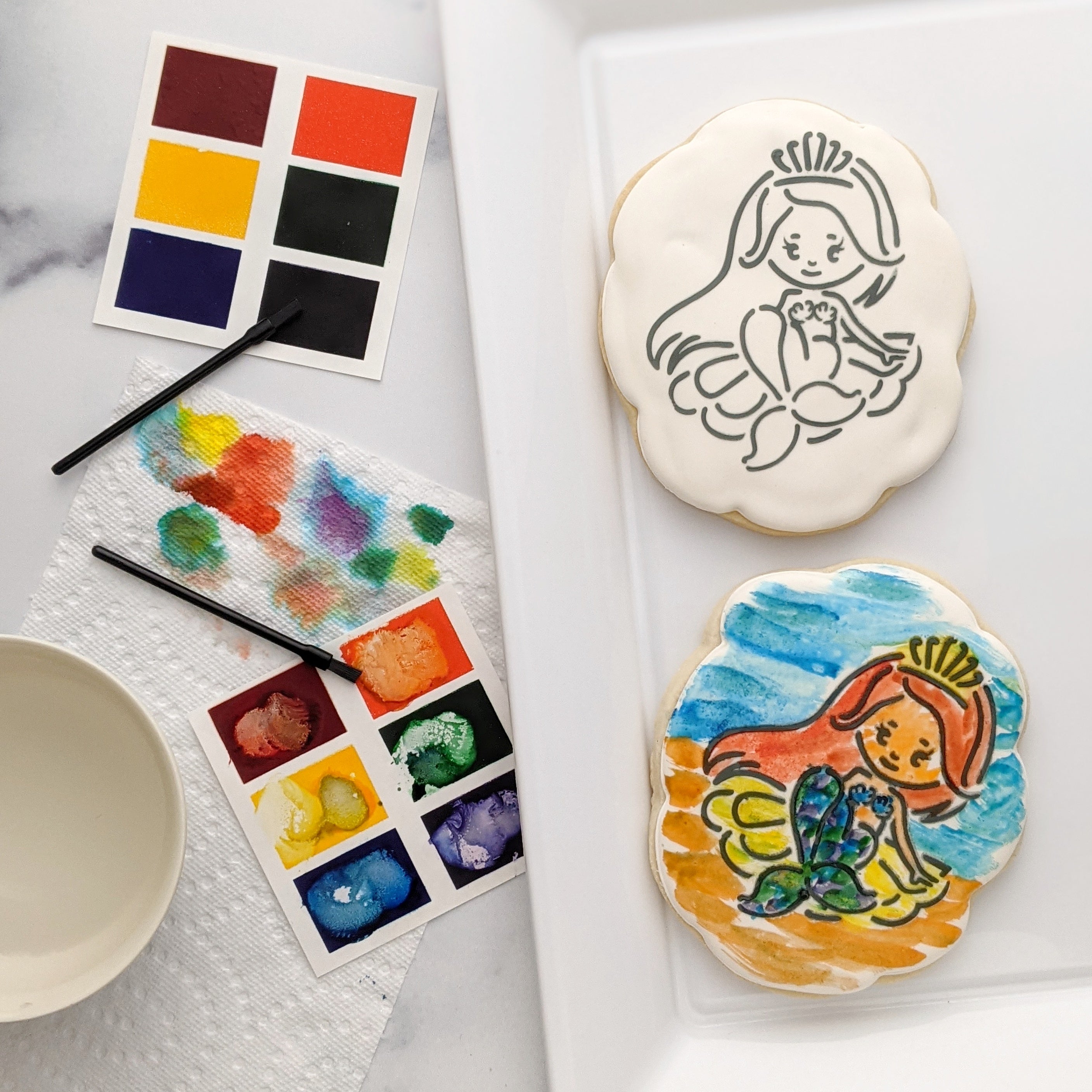 Paint Your Own Mermaid Cookie Kit