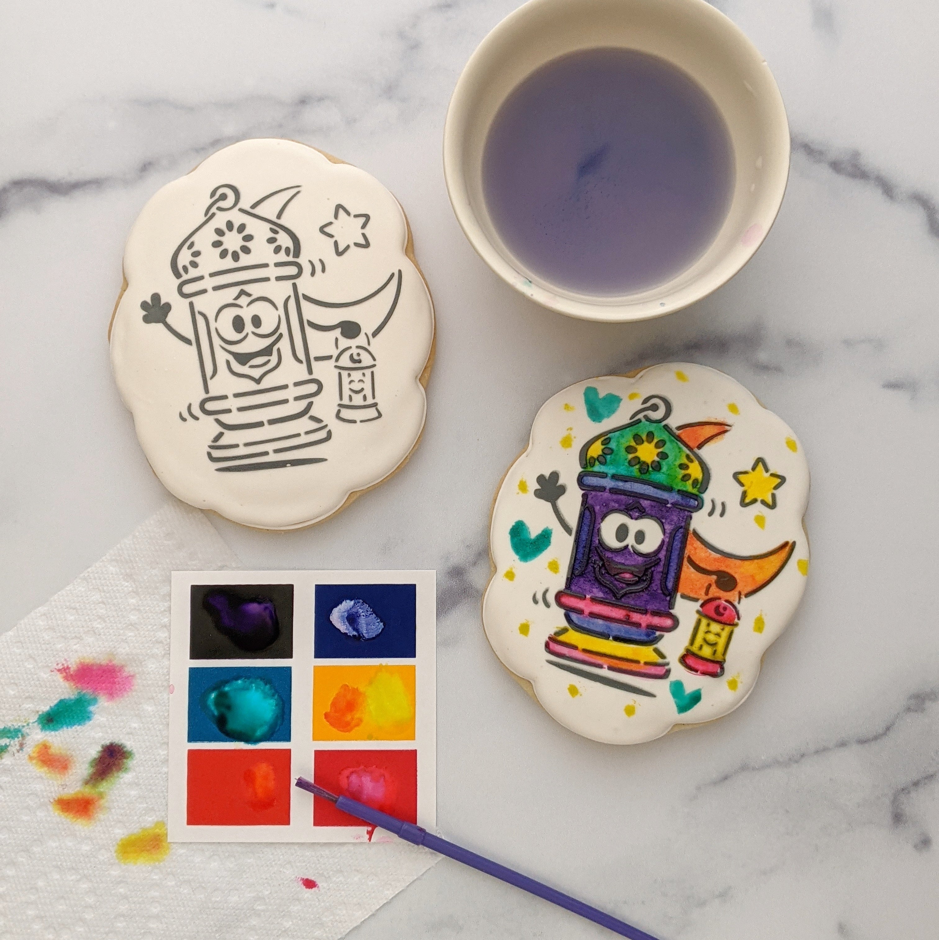 Ramadan Lantern paint your own cookie Kit