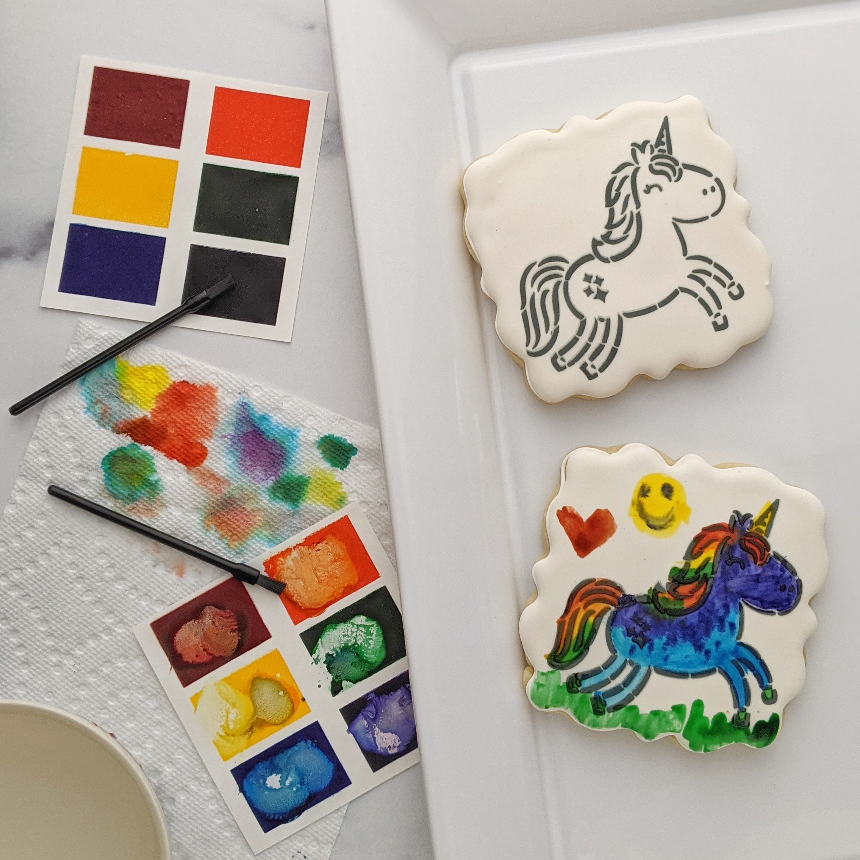 Unicorn Paint Your Own Cookie Kit