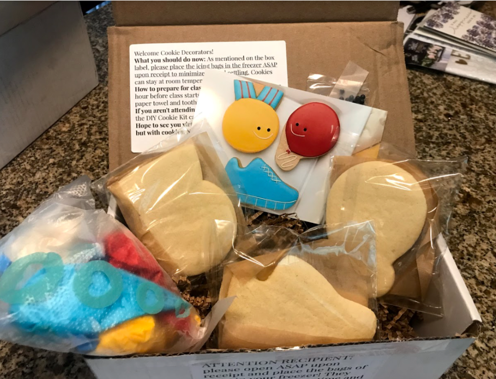 Supporting local non-profits with a sugar cookie decorating kit.