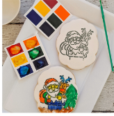 Santa & Rudolph paint your own sugar cookie Kit