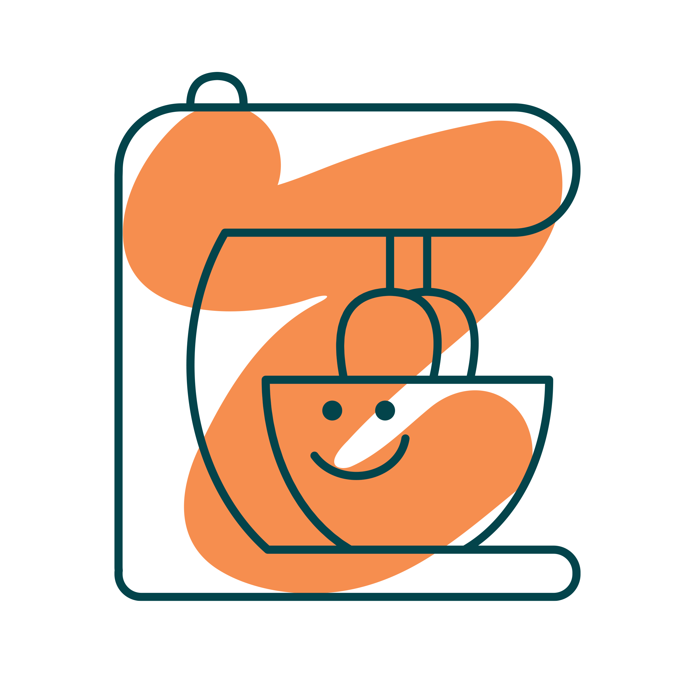 Standing mixing bowl graphic